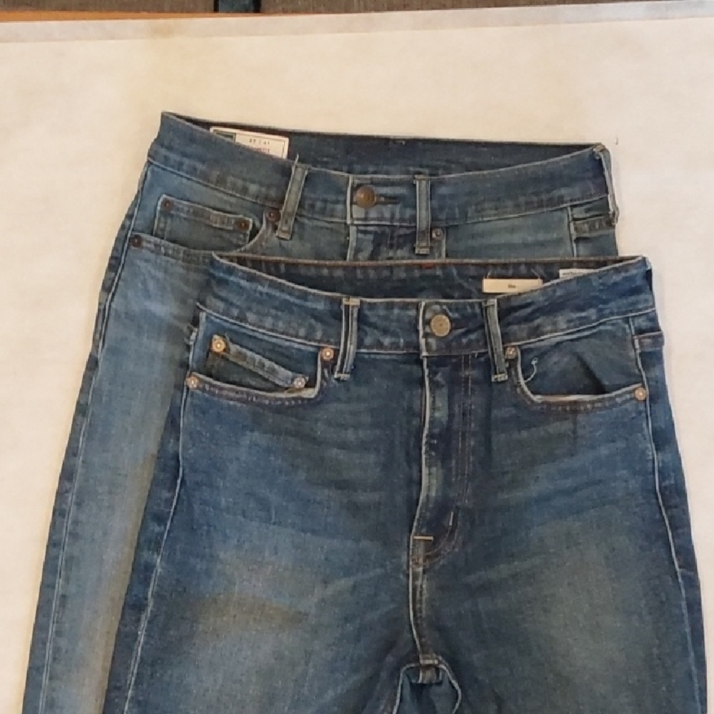High Rise Blue Denim Jeans